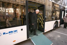 Visit by Aleksandr Moroz to Lvov