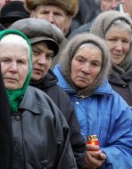 Opening of monument honoring the Holodomor victims
