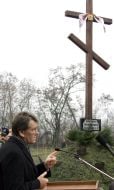 Opening of monument honoring the Holodomor victims