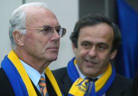Franz Beckenbauer and Michel Platini