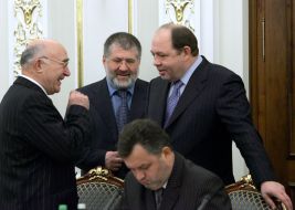 Vladimir Stelmakh, Igor Kolomoysky and Vitaly Gayduk