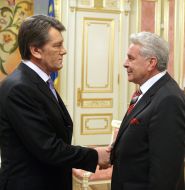 Встреча Ющенко с Марио Миколичем в Киеве