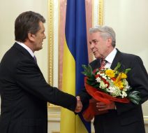 Встреча Ющенко с Марио Миколичем в Киеве