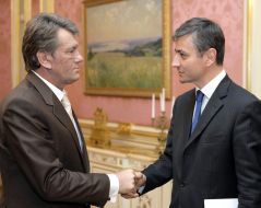 Meeting of Yuschenko with Microsoft International president