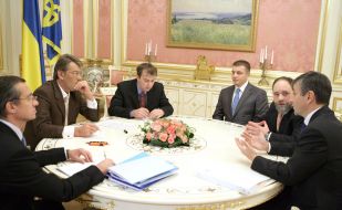 Meeting of Yuschenko with Microsoft International president