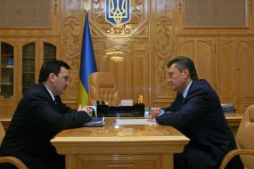 Meeting of Yanukovich with Vladimir Makukha