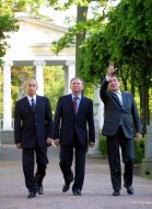 Gerhard Schroeder, Leonid Kuchma, Vladimir Putin