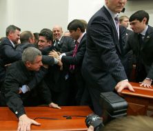 Fight in Kiev city council