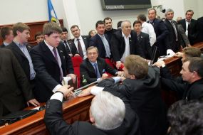 Fight in Kiev city council