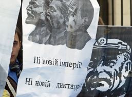 Meeting at the building of embassy of a Russian Federation in Kiev