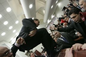 A fight in Kiev Council