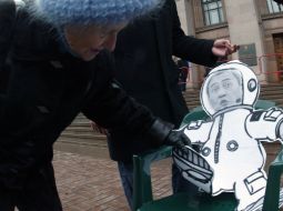 Protest of political party “Velyka Ukraina” against Chernovetsky