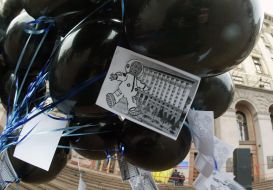 Protest of political party “Velyka Ukraina” against Chernovetsky