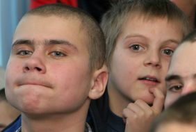 Візит Журавського до дитячого притулку Служби у справах неповнолітніх