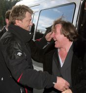 Yushchenko Depardieu meeting