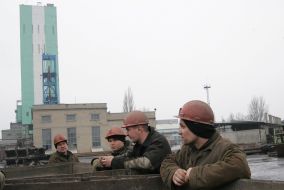 Miners strike in Donetsk