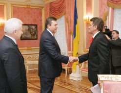 Встреча Президента с Януковичем и Морозом