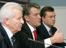 Встреча Президента с Януковичем и Морозом