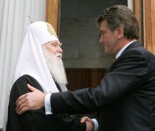 Встреча Президента со Святейшим Патриархом Киевским и всей Руси-Украины Филаретом