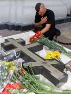 Grave of  patriarch Vladimir Romaniuk