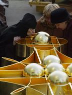 Встановлення 2-х хрестів Свято-миколаївського собору у Києві