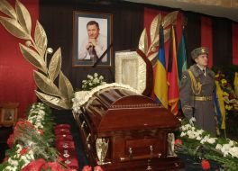 Funeral ceremony of Kushnarev