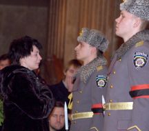 Funeral ceremony of Kushnarev