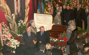 Funeral ceremony of Kushnarev