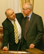 Meeting of Vasiliy Tsushko with Vladimir Radchenko