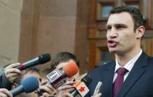 Интервью Виталия Кличко в Киеве