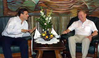 Леонид Кучма и Борис Трайковский