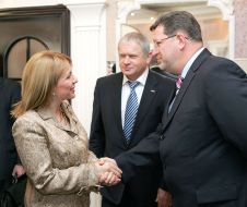 Meeting of  Katerina Yuschenko with Sergey Lizunov