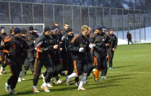 Soccer. Training of  “Shakhter” (Donetsk)