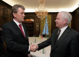 Виктор Ющенко и Владимир Путин