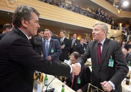 Виктор Ющенко и Владимир Путин