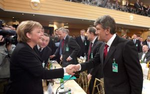 Виктор Ющенко и Владимир Путин