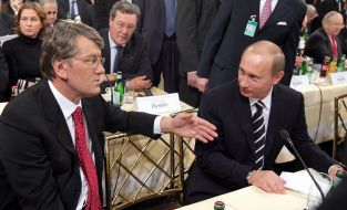 Виктор Ющенко и Владимир Путин