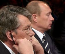 Виктор Ющенко и Владимир Путин