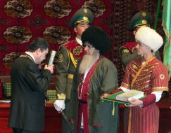 Inauguration of  Gurbangoly Berdymukhammedov