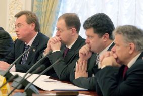 Арсений Яценюк и Петр Порошенко