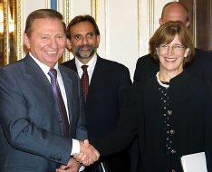 Leonid Kuchma and Elizabeth Jones
