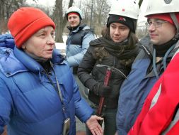 Protest of climbers and rock-climbers