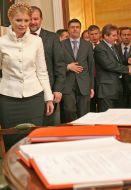 Подписание соглашения об Объединенной оппозиции между БЮТ и ”Нашей Украиной”