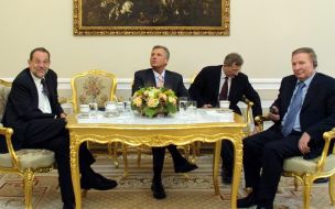 Javier Solana, Alexander Kwasniewski,Leonid Kuchma