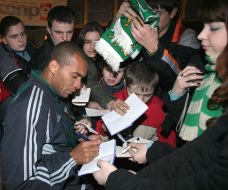 Meeting of FC «Karpaty» (Lvov) with fans