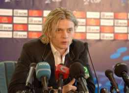 Press conference of Anatoly Timoshchuk