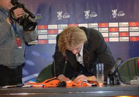 Press conference of Anatoly Timoshchuk