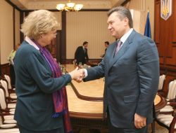 Meeting of Viktor Yanukovich with Hanne Severinsen