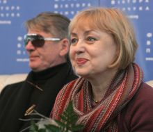 Briefing of Elena Shanina and Aleksandr Abdulov