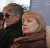 Briefing of Elena Shanina and Aleksandr Abdulov